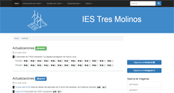 Desktop Screenshot of iestresmolinos.com