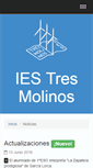 Mobile Screenshot of iestresmolinos.com