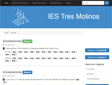 Tablet Screenshot of iestresmolinos.com